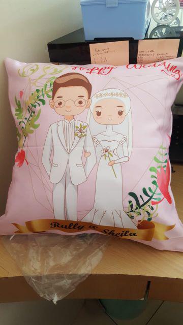 Bantal Custom Wedding Mewah Hijab (wedding Series)