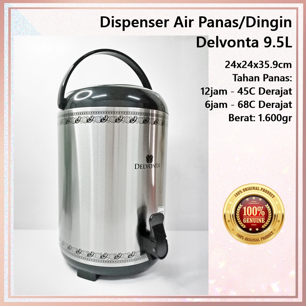 Dispenser Air Panas/Dingin Delvonta DWJ 1000 9.5L