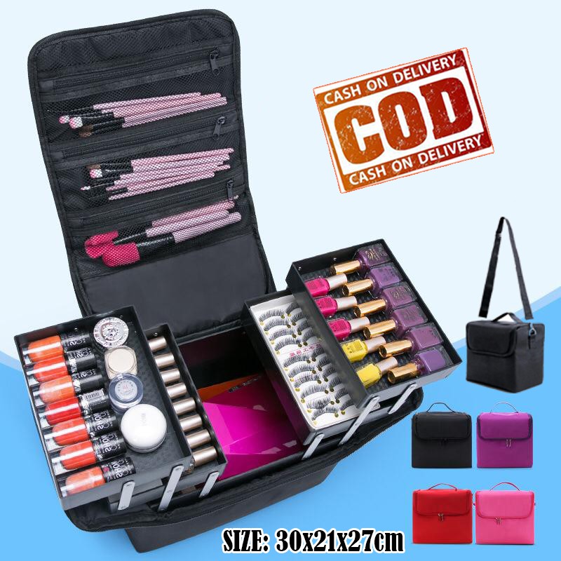  KOTAK  MAKEUP  BOX MAKEUP  BEAUTY CASE TEMPAT KOSMETIK 