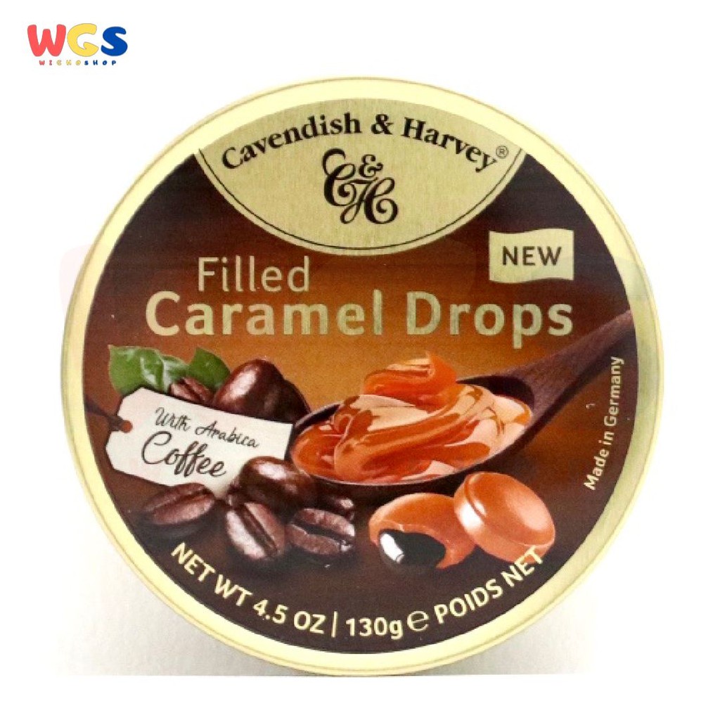 Permen Cavendish &amp; Harvey Caramel Fill With Arabica Coffee Drops Candy 130g