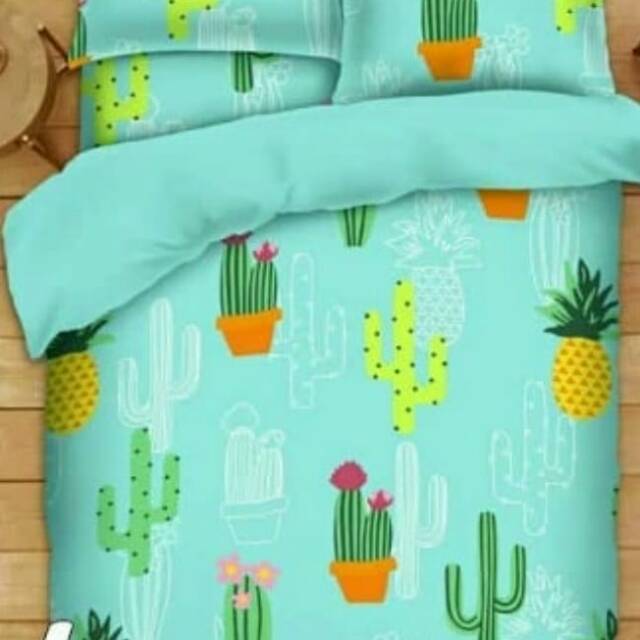 Sprei motif kaktus ukuran 160