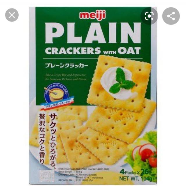 

Meiji Oat Crackers 104Gr