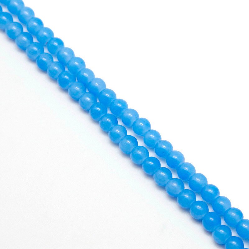 4/6 /8mm Manik-Manik Kaca Pernis Aneka Warna Bulat Longgar Bake Beads Untuk DIY Fancy Membuat Perhiasan Aksesoris