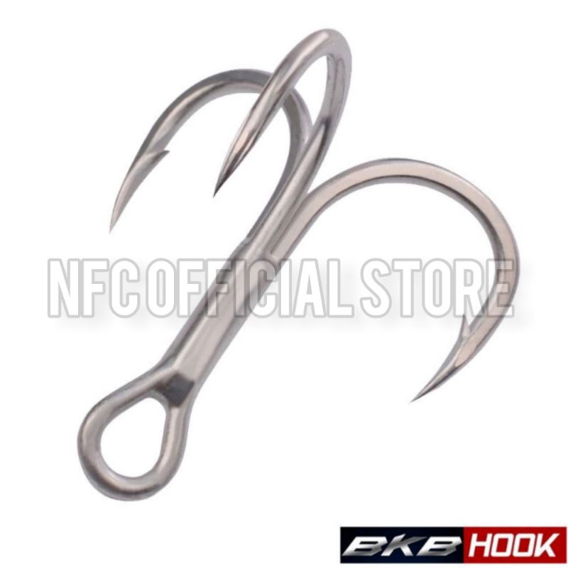 1 pack isi 4 pcs Treble Hook BKB EXTRA Strong cutting point size #14 #12 #10 #8 untuk lure size 3cm-12cm