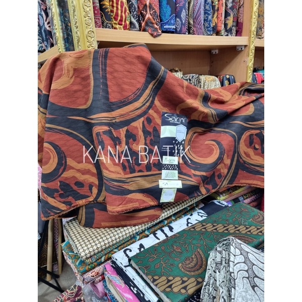Kain batik bahan katun dobby merek Sarini Antibacterial