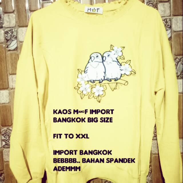 Kaos M&F kaos spandek import