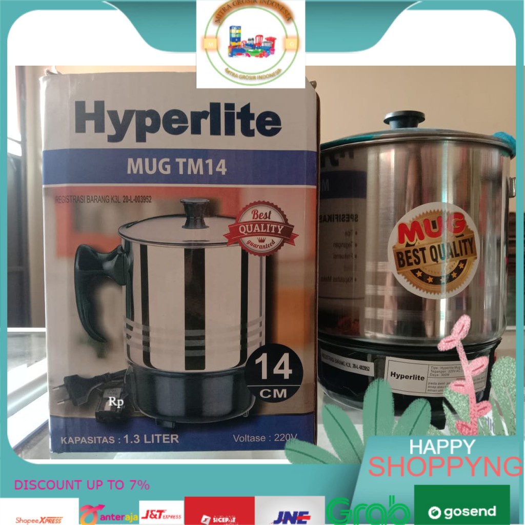 Mug pemanas air tm14 hyperlite 14 cm (1,3 liter