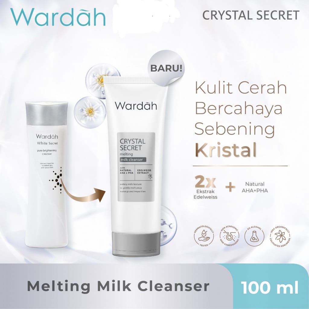 WARDAH Crystal Secret Melting Milk Cleanser 100ml