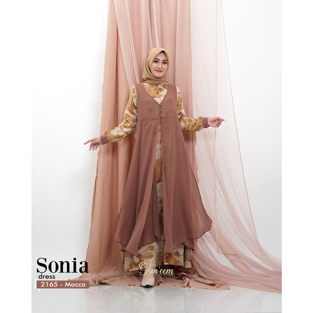 Gamis Sonia Dress Kode 2165 By Taneem Muslim Dress