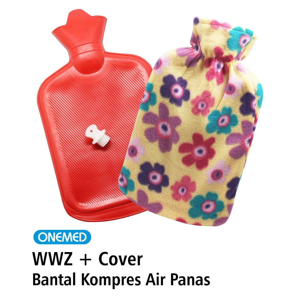 Bantal Kompres Air Panas Buli Hot Water Bag Warm Water Zak WWZ + Kantong (Cover) Onemed