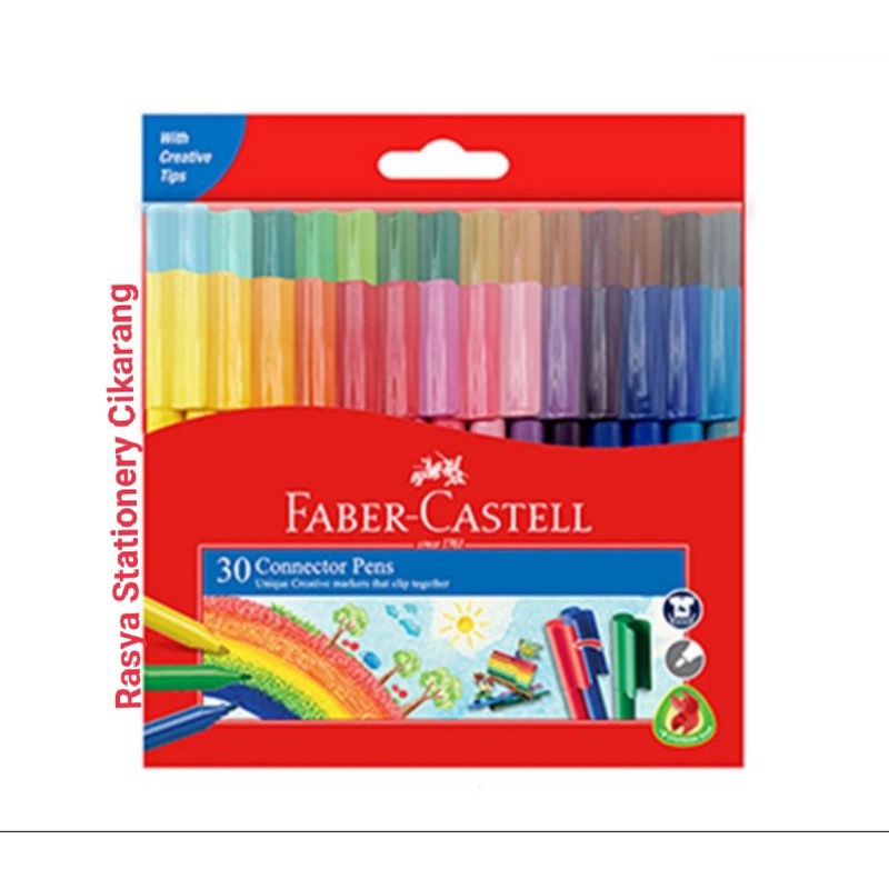 

Faber - Castell Connector pen isi 30 warna