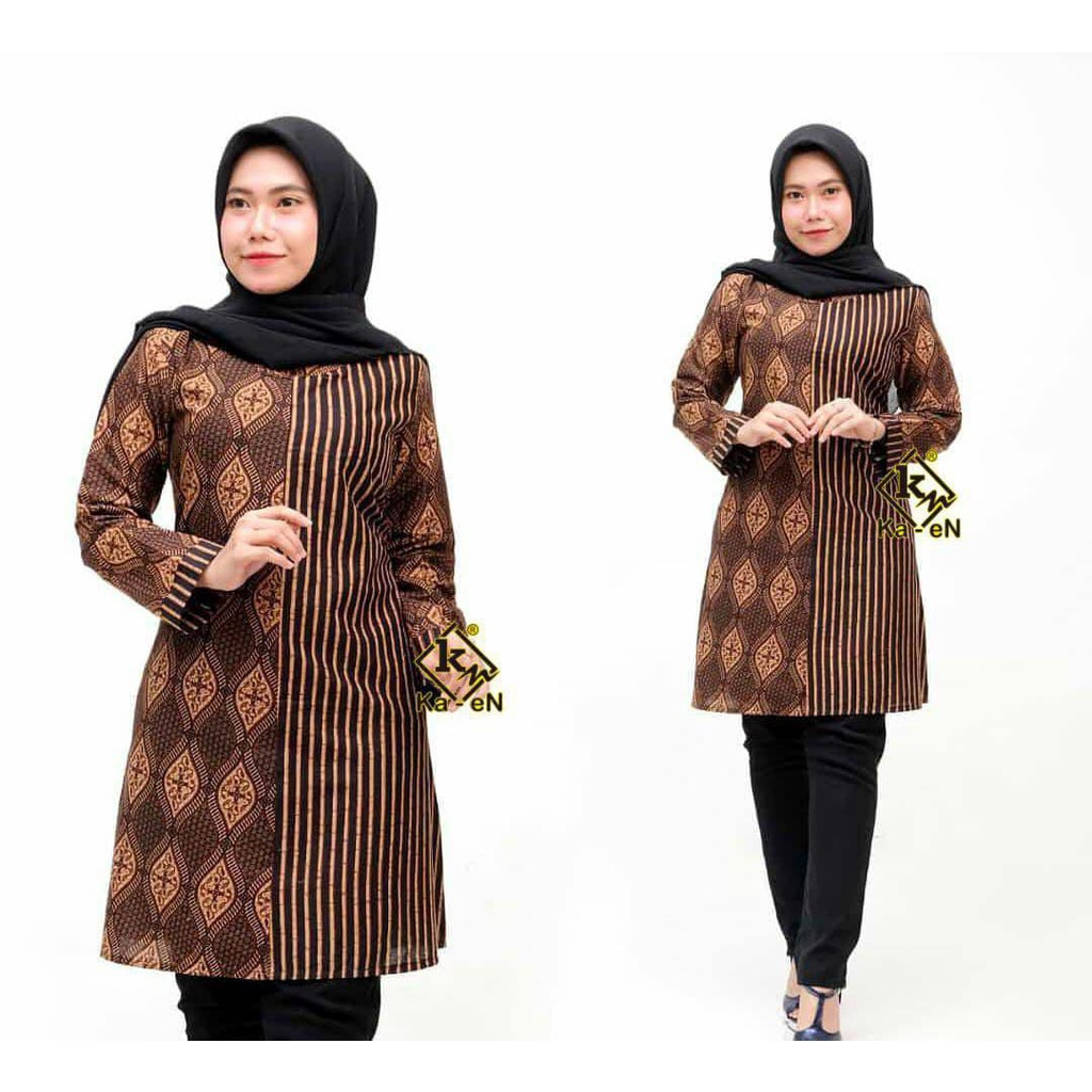 PROMO 12.12 BIRTHDAY SALE Baju Batik Wanita Atasan Tunik Batik Pekalongan Murah Batik Rezz Art-8