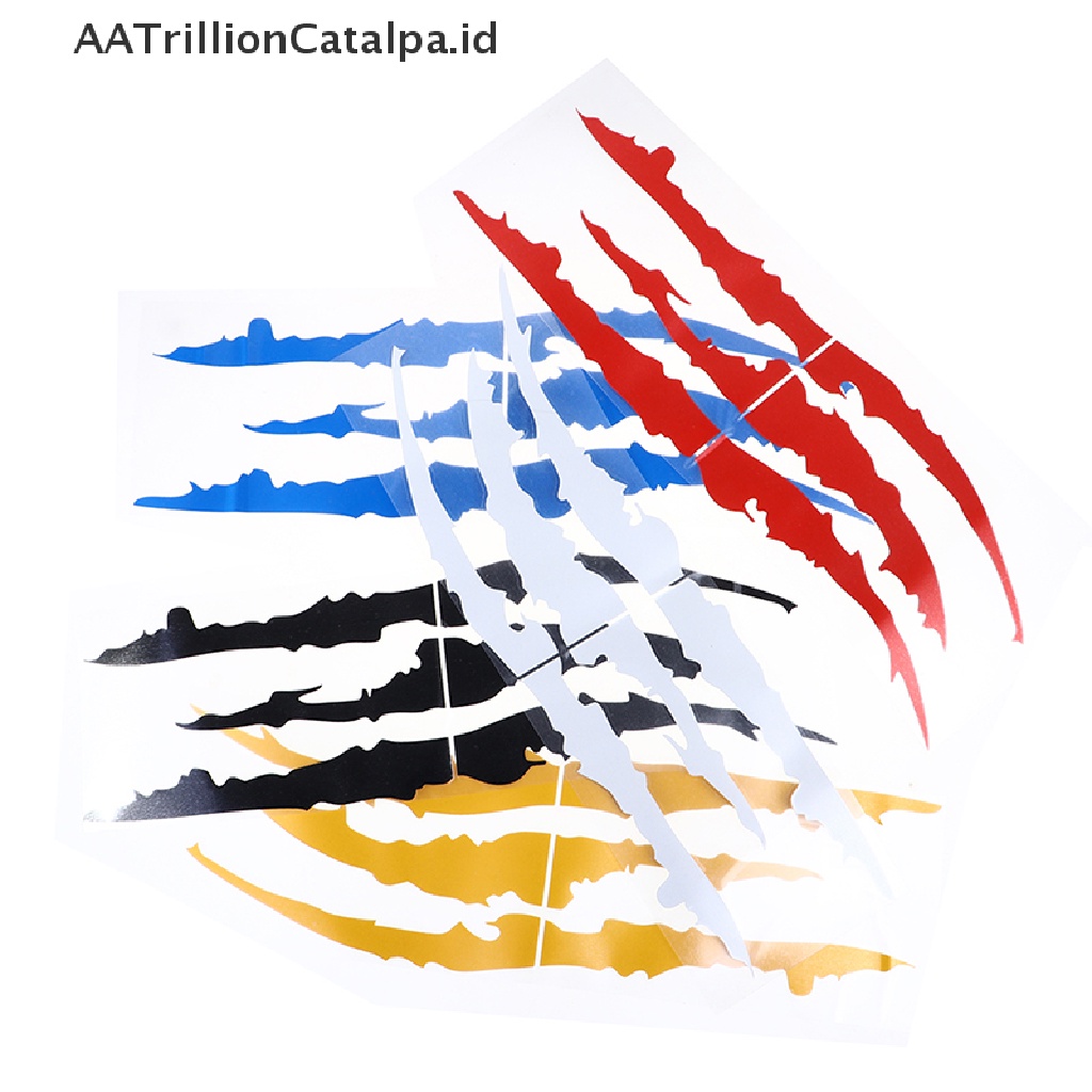 Aa Stiker Reflektif Motif Cakar Monster Trillioncatalpa Untuk Lampu Depan Mobil