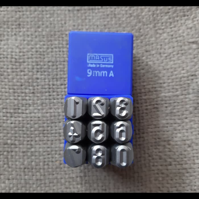 

Promo KETOK ANGKA (0-9) ukuran 9 mm / FIGURE STAMP PUNCH 9mm MERK MASUS