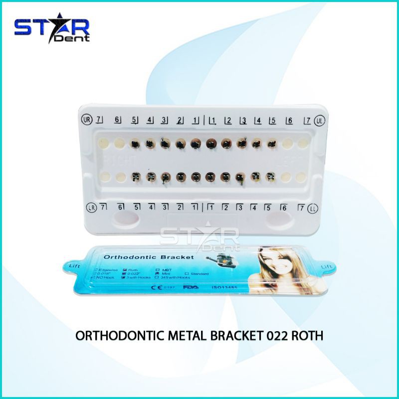 Behel gigi metal bracket metal 022 roth