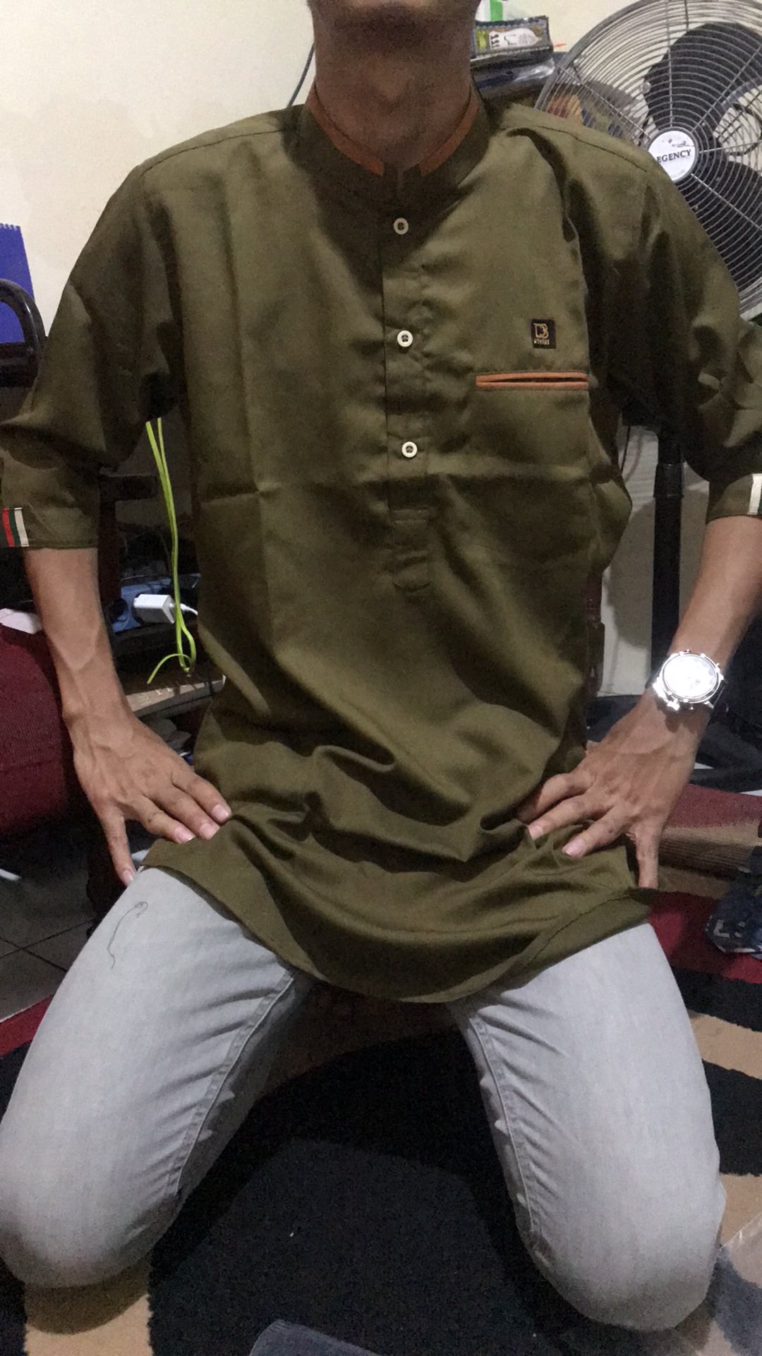 Sarimbit Couple Keluarga Raisya Army Bahan Katun Toyobo Fodu By Dthree