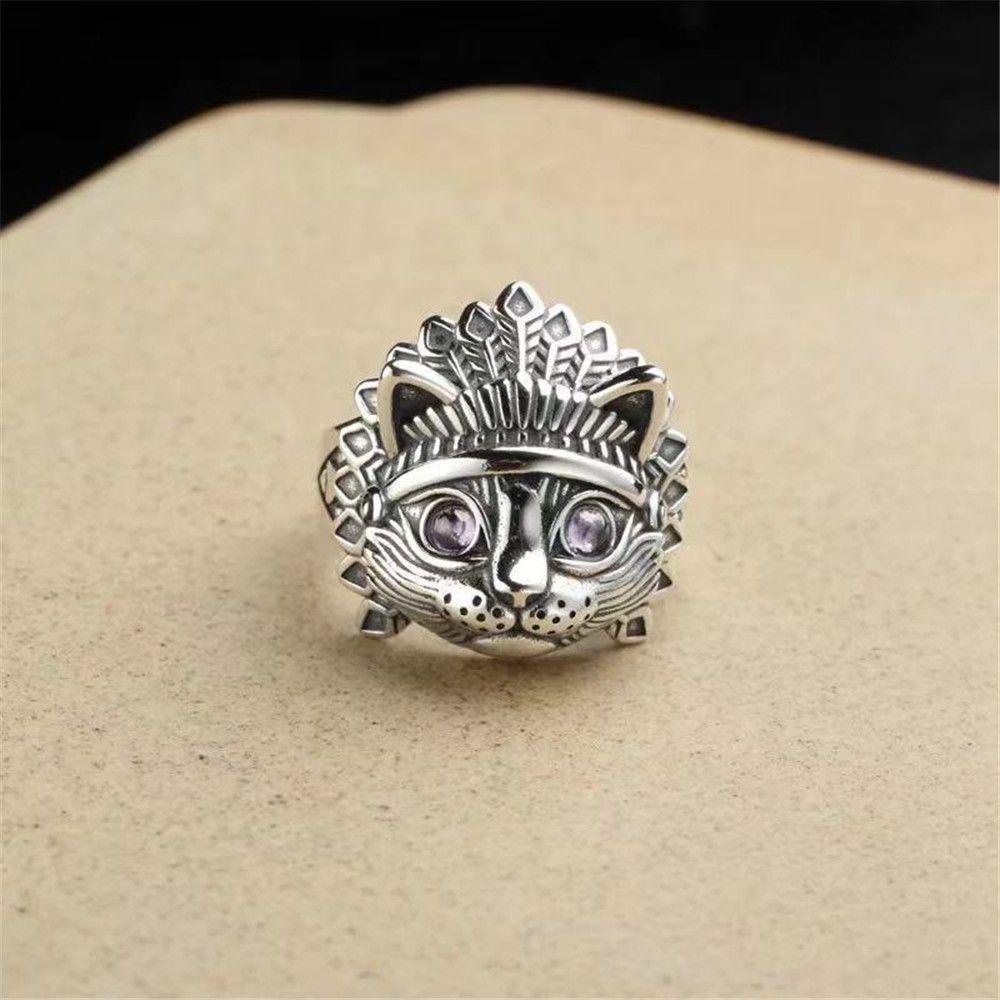 Lily Demon Rings Wanita Tunangan Minimalis Terbuka Gothic Rings