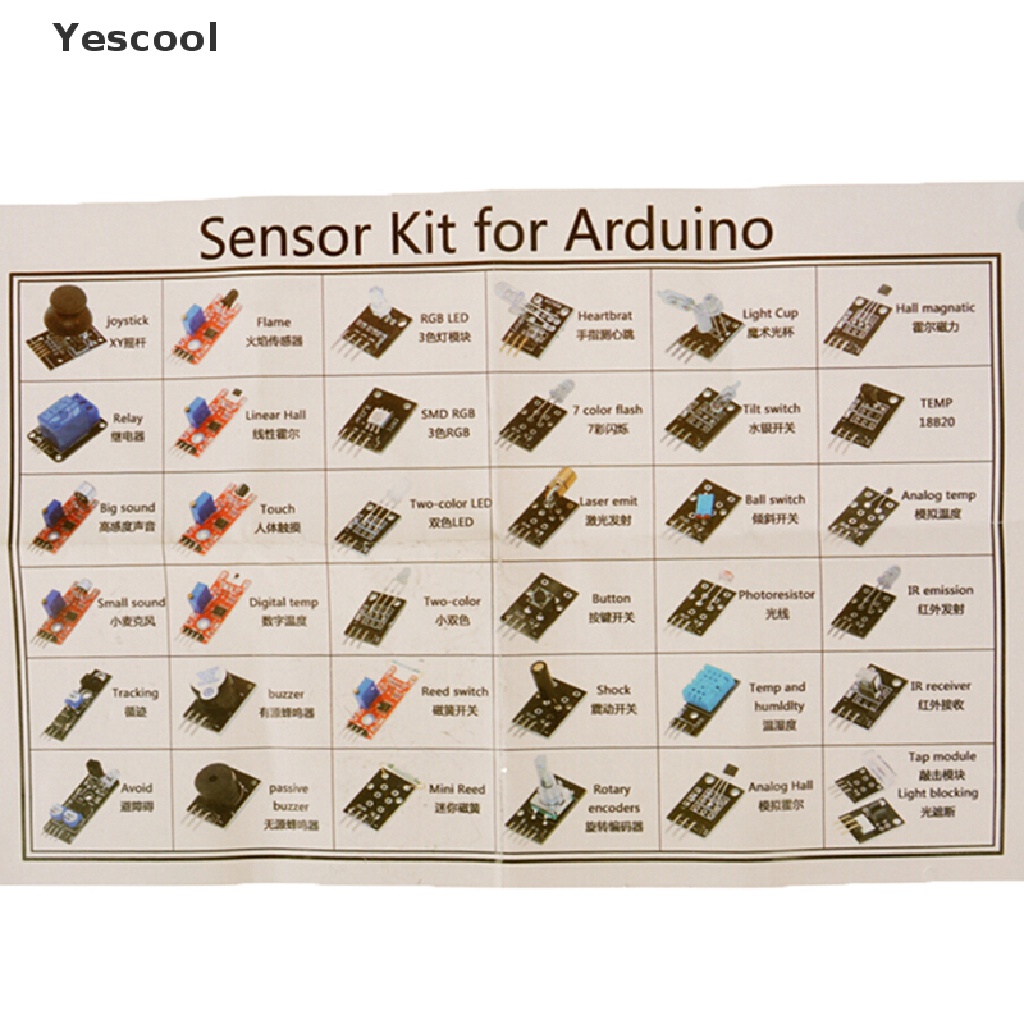 Yescool 37 In 1 Modul Sensor Ultimate 37 Untuk Arduino Mcu