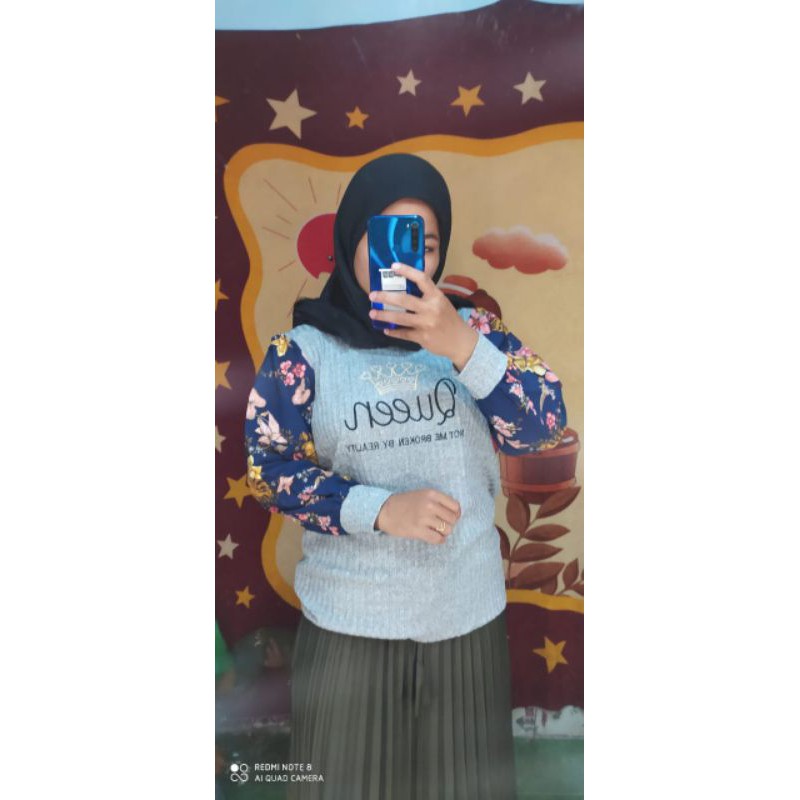 ATASAN RAJUT lengan balon