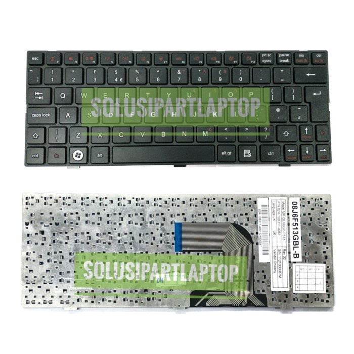 keyboard SMK Zyrex B10 Advan vanbook N455 Advan N455 Advan P1N-46132 FRAME