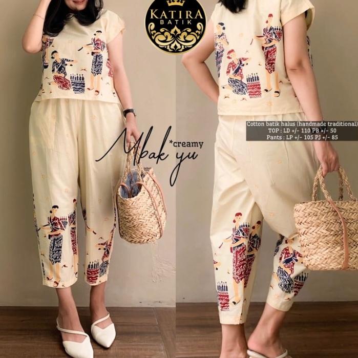 K@V SIMBOK ONE SET MBAK YU SETELAN CELANA PANJANG CP MBOK JAMU MOTIF KARAKTER LOUNGEWEAR PAJAMAS TO 