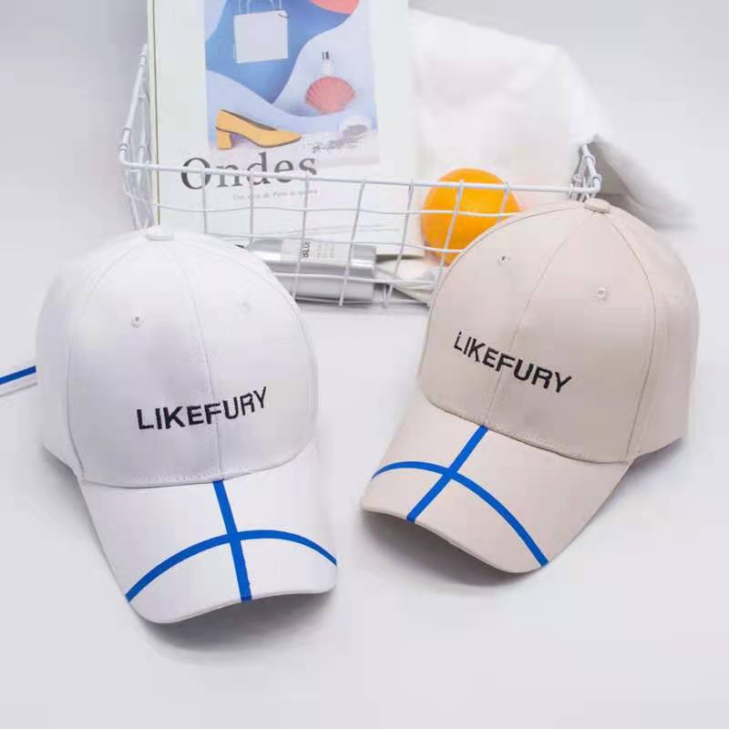 Topi Baseball Casual Wanita Kekinian Dengan Motif LikeFury Fashion Korean Import