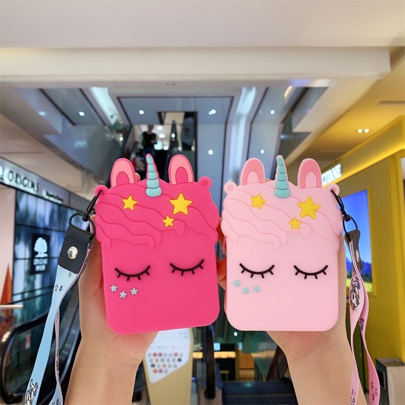 Tas Selempang Anak Mini Karakter Rubber Tas Import Fashion Tas Jelly Rubber Anak Tas Kecil Serbaguna