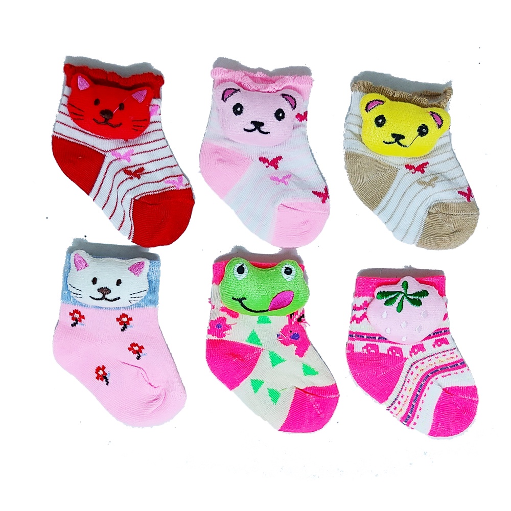 Kaos Kaki Bayi Dengan Karakter Boneka Lucu Imut Model Terbaru