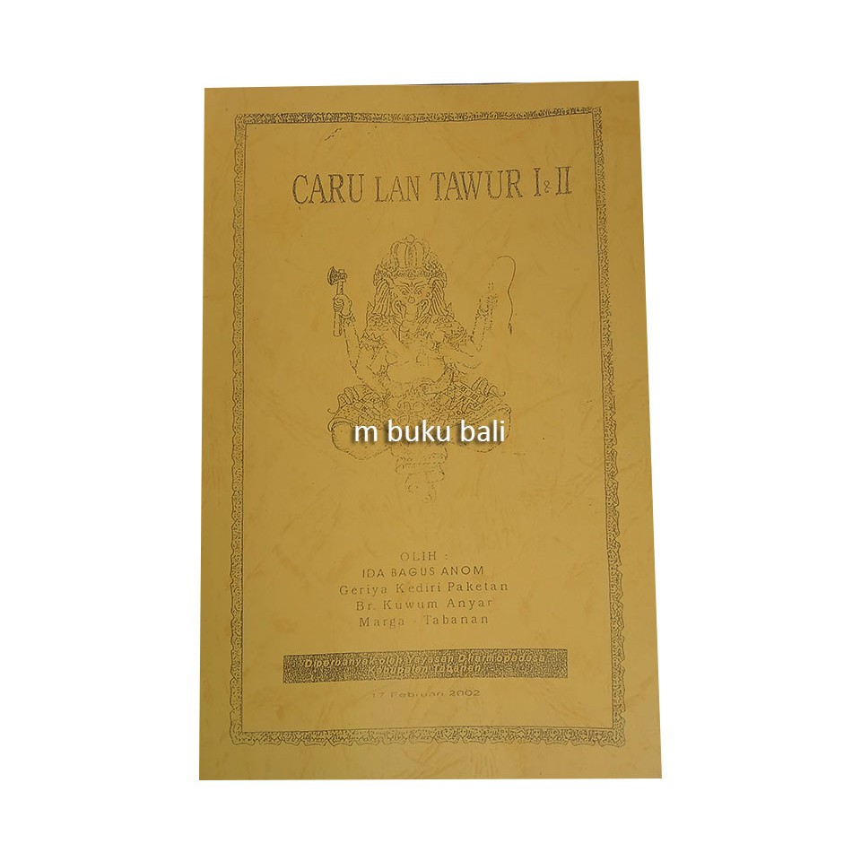 Caru lan Tawur I dan ii