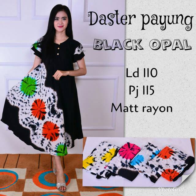 Daster Payung Black Opal TERMURAH busui jumbo pakaian Daster Payung Black Opal TERMURAH busui jumbo pakaian