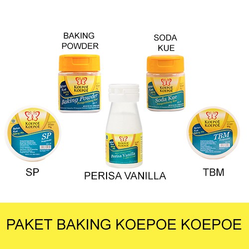 

PAKET BAKING KOPEPOE (ONLINE) SP 30+BAKING 45+ PERISA VANILA 20+TBM 80+SODA 81