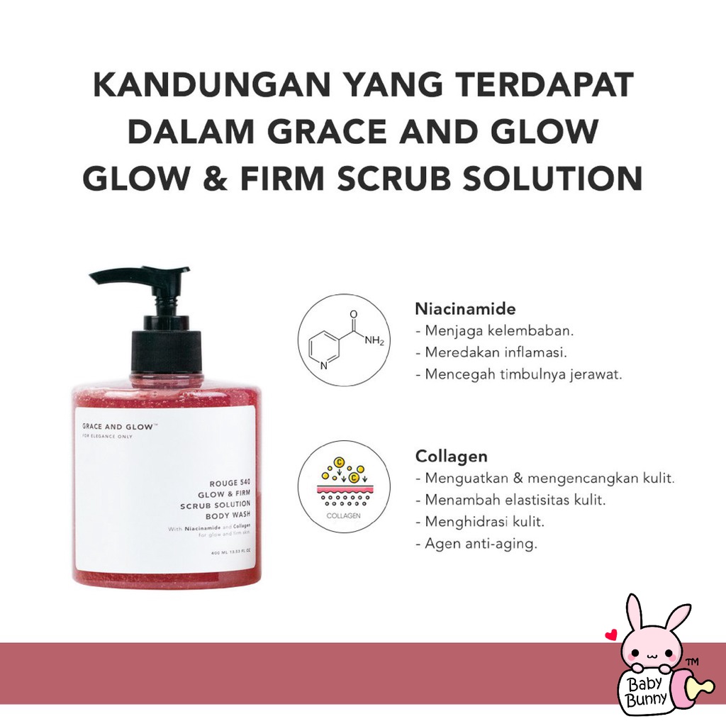 ❤ BELIA ❤ GRACE AND GLOW Body Care Series | Body Wash Sabun Mandi Badan | Body Serum | Shampoo