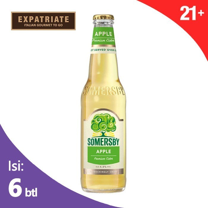 

(BISA COD) Somersby Apple Premium Cider Pint 330ml (6pcs)