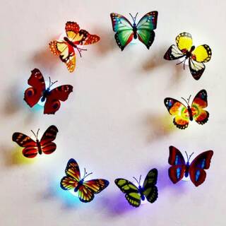 AM183 Lampu  Kupu  Led Dekorasi Kamar  Butterfly Night Light 