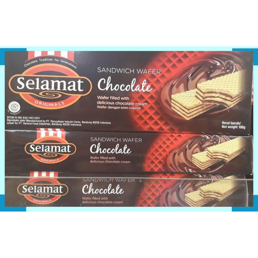 

Selamat Chocolate sandwich wafer 198 gram