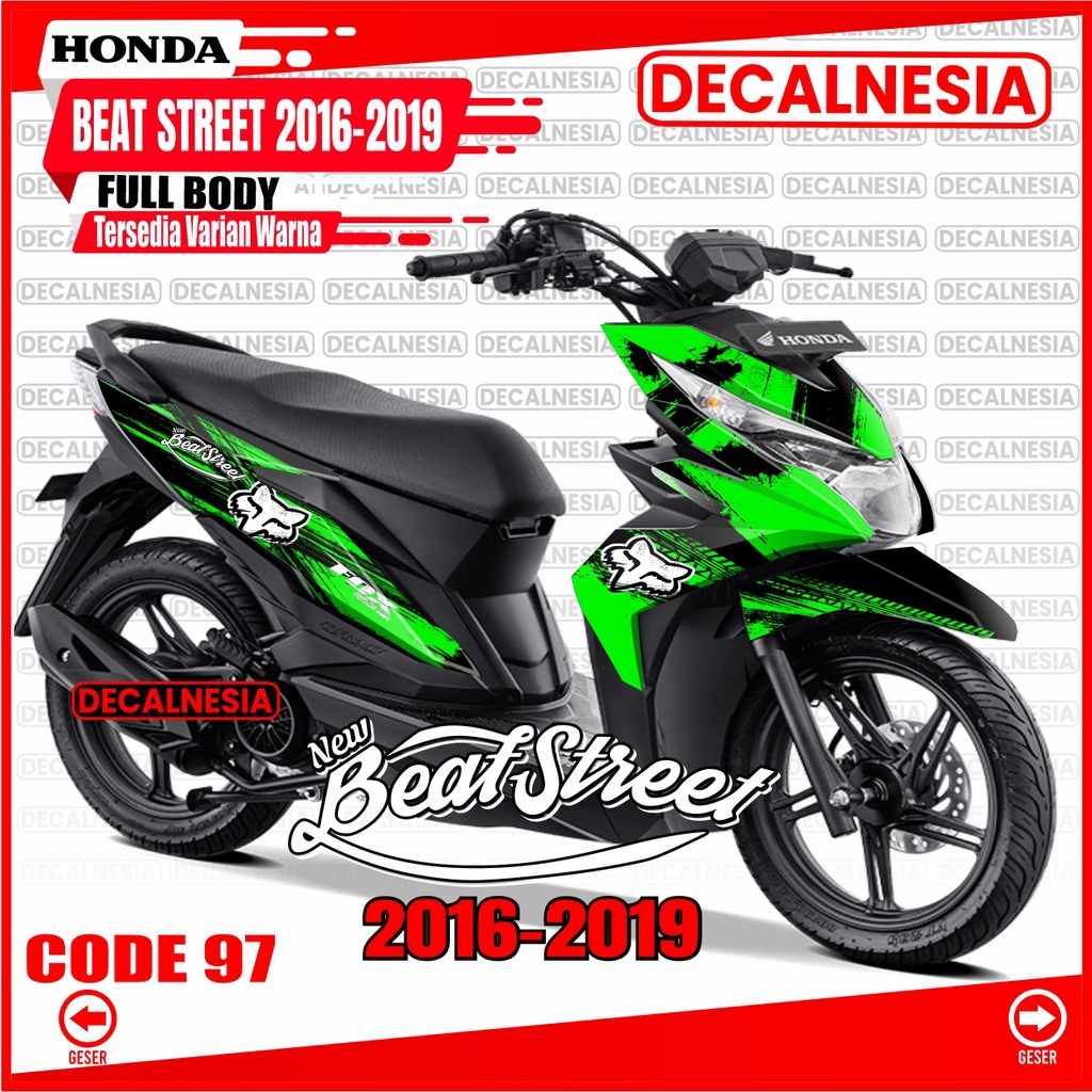 Decal Stiker Beat Street 2018 2019 Old Full Body Motor Honda Sticker Beat Street 2016 2017 Modifikas