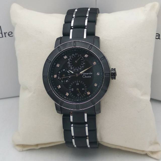 jam tangan wanita Alexandre Christie AC  6292 black