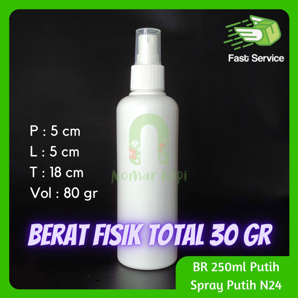 Botol 250ml BR PUTIH Spray