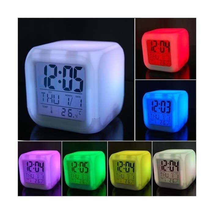 NEW SALE JAM MOODY KUBUS BERUBAH 7 WARNA - MOODY CLOCK