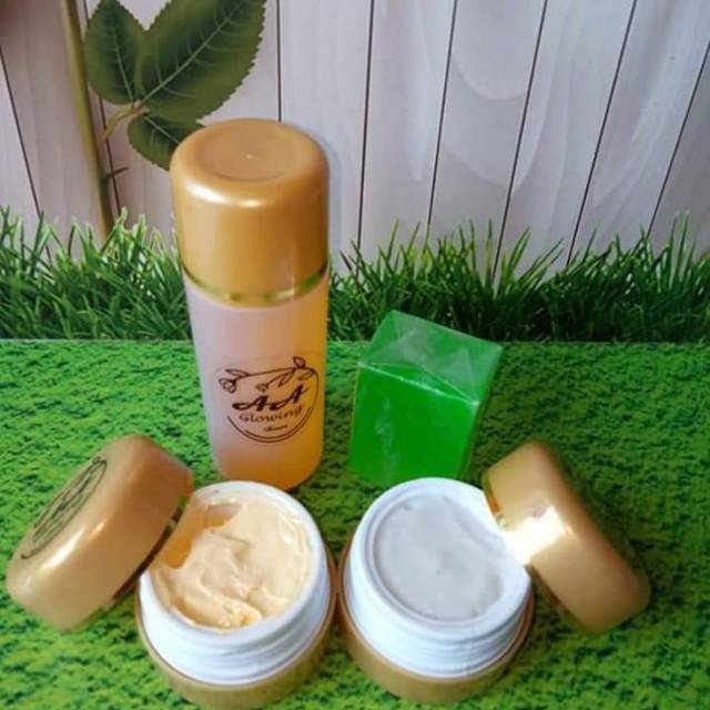 Paket Reseller isi 3 Paket AA Glowing by Ayu Sheva Makassar