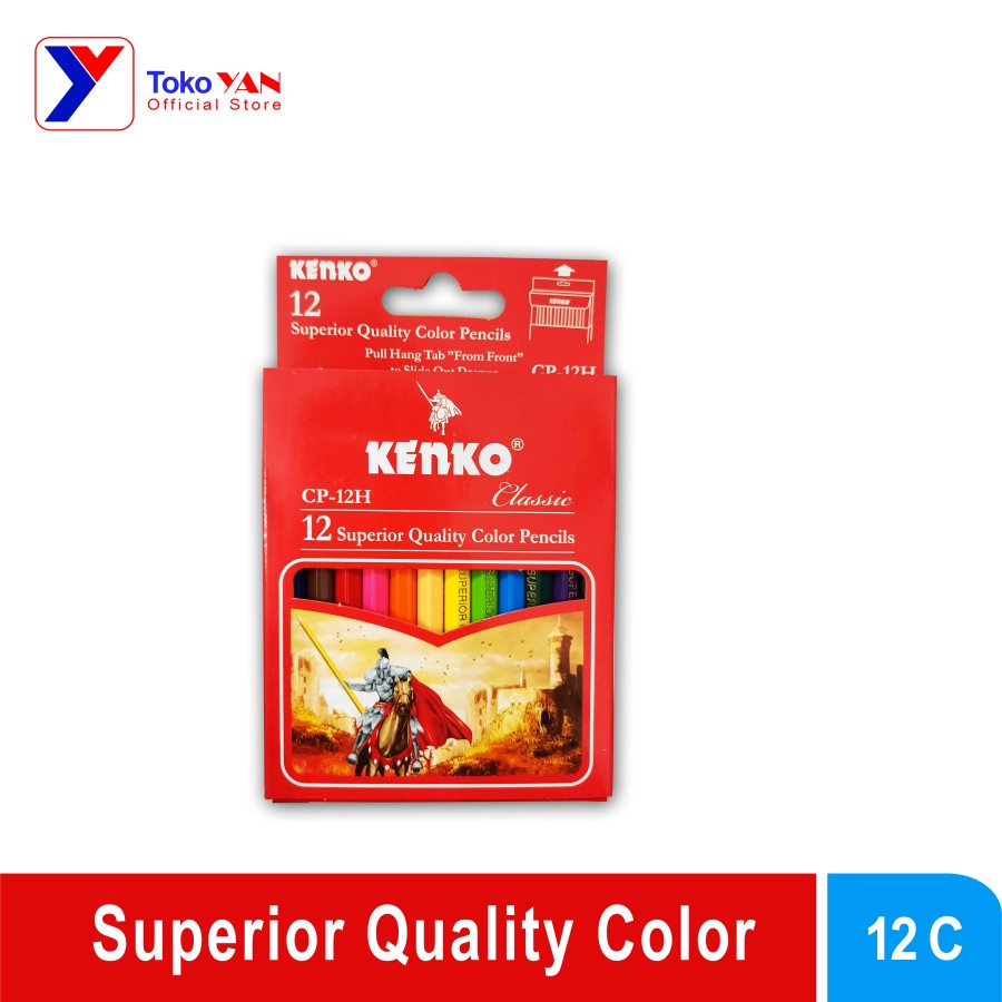 

Pensil warna kenko 12 warna pendek CP-12H - Super Quality Color Pensil