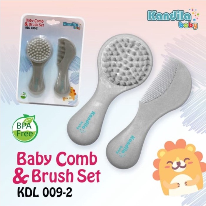 Kandila Baby Comb &amp; Brush Set / Sisir Bayi