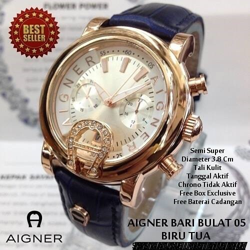 Jam Tangan Wanita Aigner Bari Kulit Polos Super | Jam aigner kulit murah