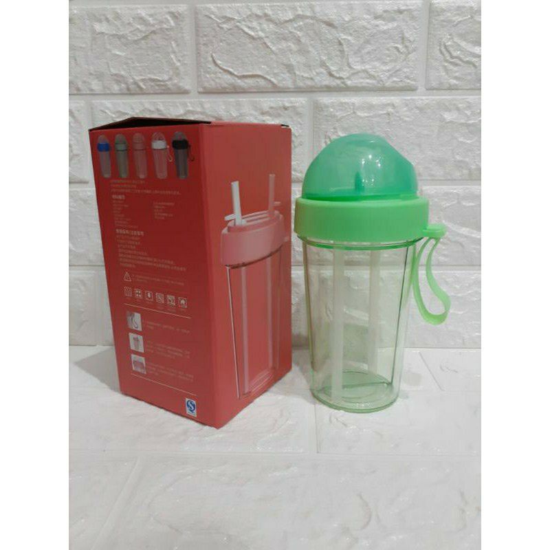 BOTOL MINUM 2 FUNGSI UK. 420ML / BOTOL MINUM 2 FUNGSI &amp; SISI