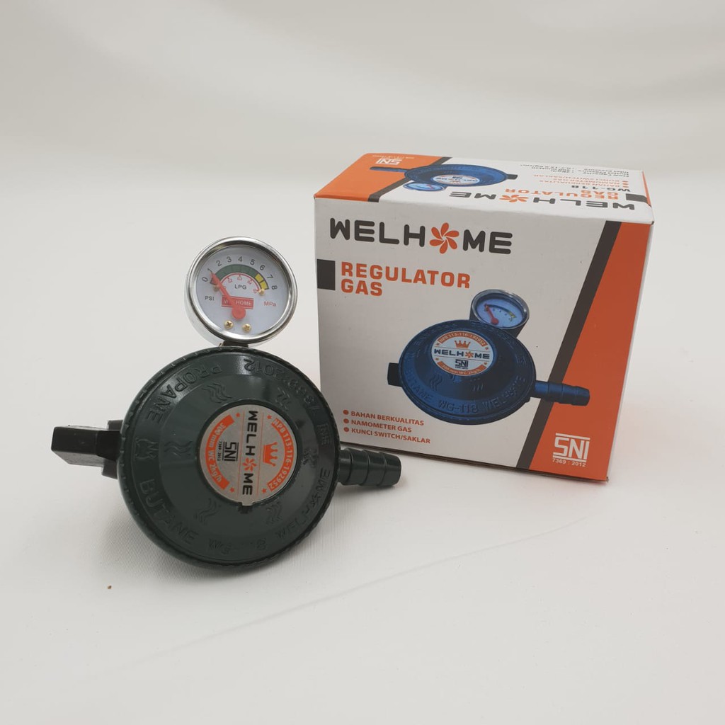 Regulator Gas Welhome WG-118/Kepala Gas LPG/  Regulator Gas Meter WelHome WG-118