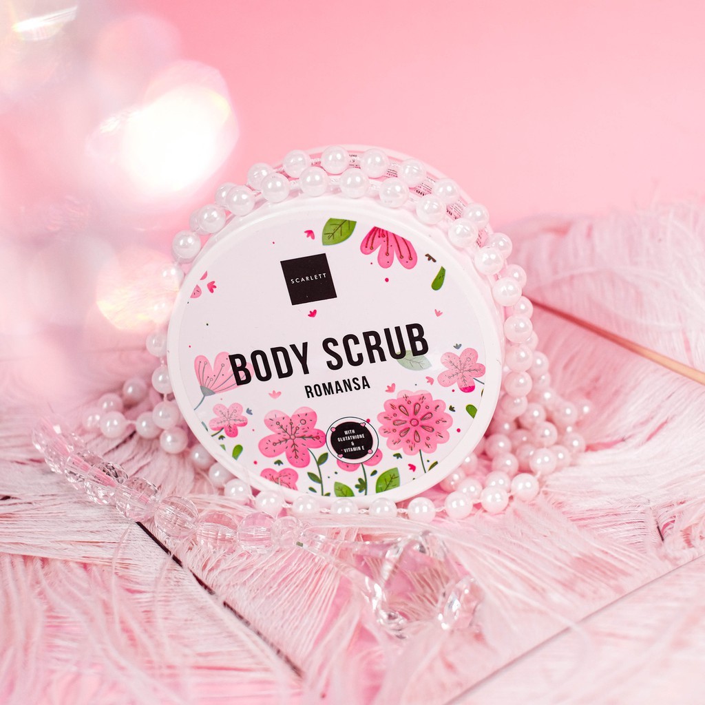 Scarlett Whitening Body Scrub Romansa