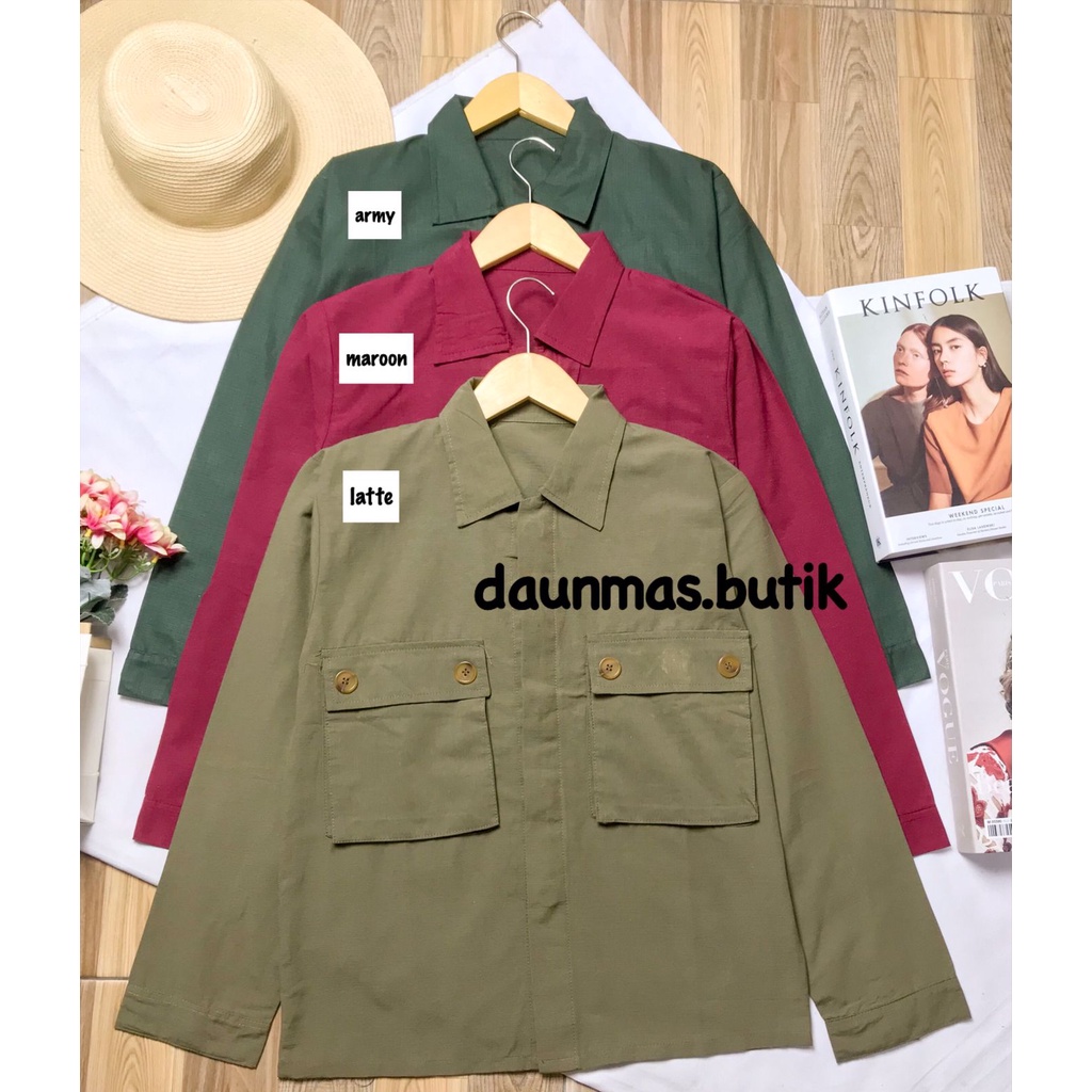 1KG MUAT 4PCS | TWINY SHIRT TOP SEMI OUTER JACKET KOREAN STYLE HITS OOTD SELEBGRAM FASHION GROSIR MURAH WANITA