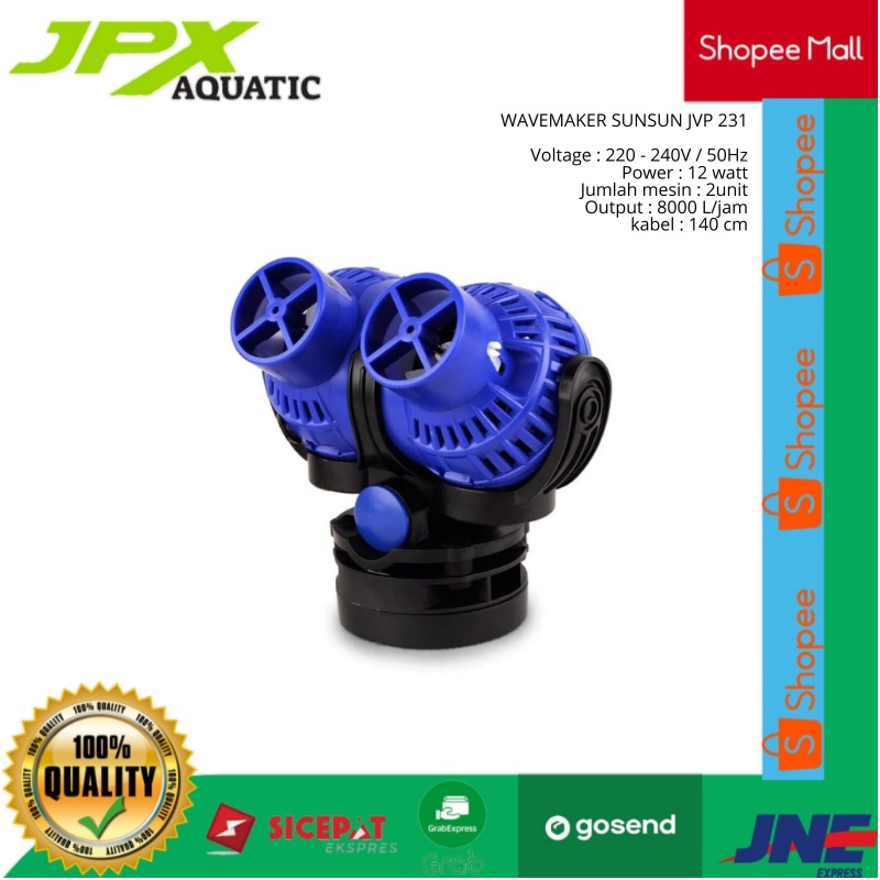 SUNSUN JVP 231 WAVE MAKER / WAVE MAKER SUNSUN / PEMBUAT ARUS / KOLAM KOI / AQUARIUM / KOI / IKAN KOI