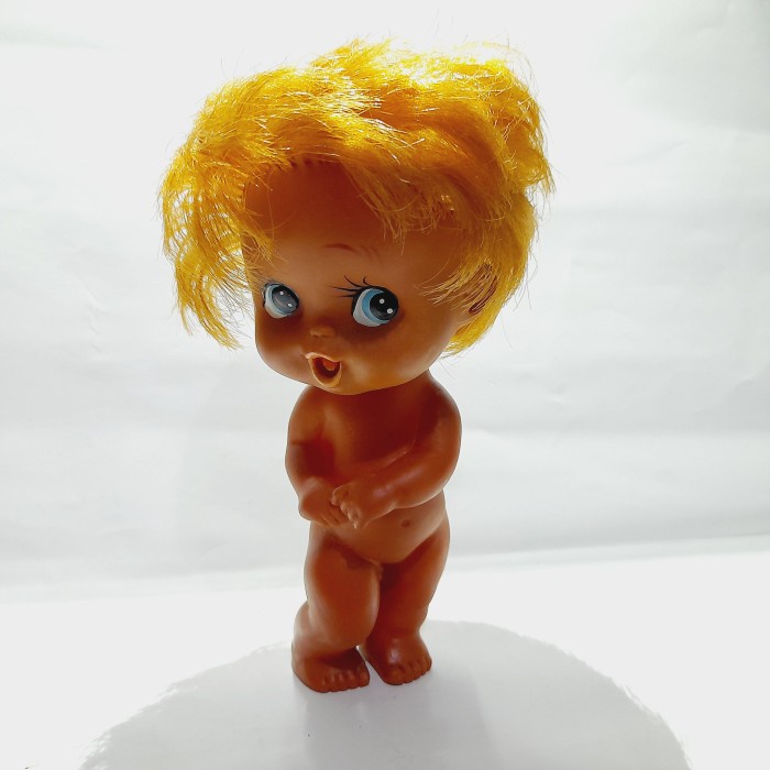 Boneka Karet Jadul Centil Ukuran Sedang 15 Cm