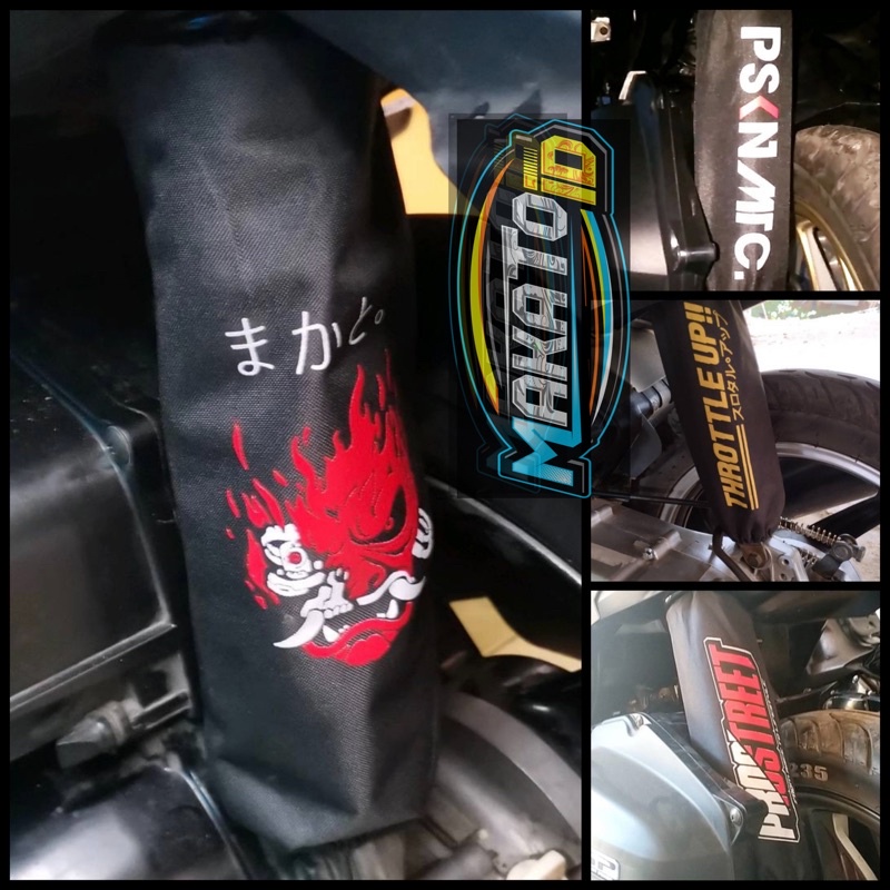 Sarung Cover shock breaker shok belakang motor premium vario beat nmax aerox scoopy mio